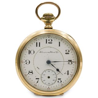 Dueber Gold Plated Pocket Watch
