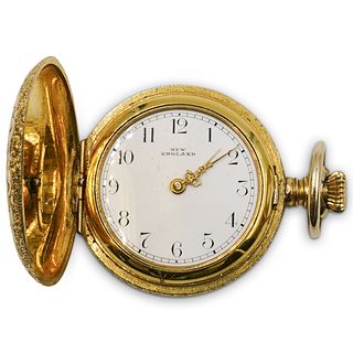 New England Gold Plated Pocket Watch