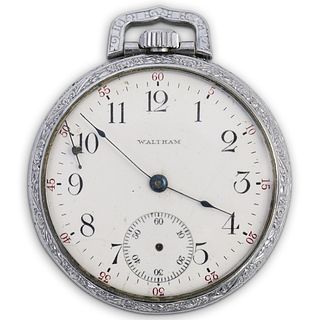 Waltham Silver Plated Pocket Watch
