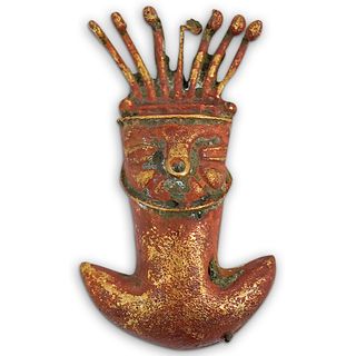 Pre Columbian Copper Tairona Bird Tumi Figure