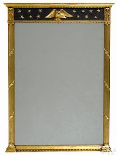 Federal style giltwood mirror, 36'' x 24 1/2''.
