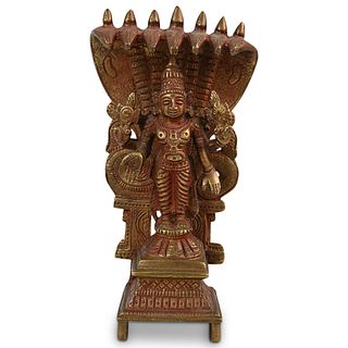 Laxmi Puja Solid Brass Statue Figurine