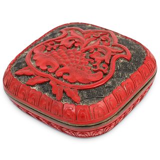 Vintage Chinese Cinnabar Box