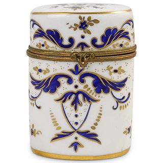 Limoges Porcelain Cylindrical Box