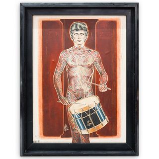 Clark Bailey "Drummer Man" Painting