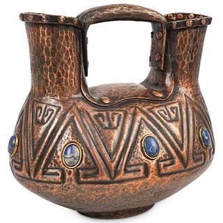Jorge Monares Copper and Lapis Wedding Vase