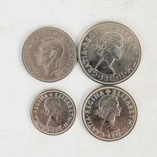 (4Pc) Great Britain Coin Collection
