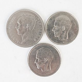 (3 Pc) Belgium Coin Collection