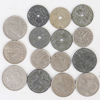 (15 Pc) Belgium Coin Collection