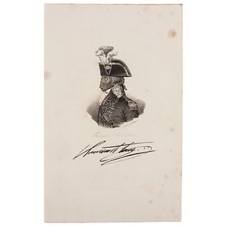 [LOUVERTURE, Toussaint. (1743-1803)]. DELPHEC, Francois Seraphim, lithographer, after Nicolas Eustache Maurin. Toussaint Louverture. 