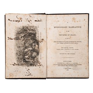 [AFRICA] YOUNG, Samuel. A Missionary Narrative of the Triumphs of Grace. 1843. 