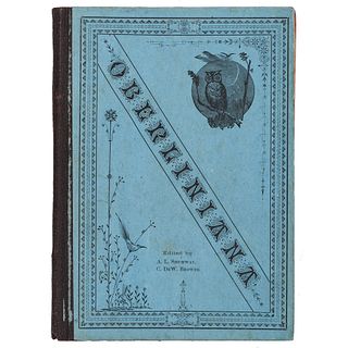 [SLAVERY & ABOLITION]. SHUMWAY, A.L. -- BROWER, C. DeW. Oberliniana: A Jubilee Volume of Semi-Historical Anecdotes connected with the Past and Present