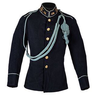 [BUFFALO SOLDIERS]. 24th US Infantry 1902-Pattern Full Dress-Dress Uniform Coat, Breast Cord, and Cap. 