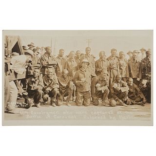 [BUFFALO SOLDIERS]. 10th Cavalrymen who were captured at the Battle of Carrizal. Released by Mexico. El Paso, TX: W.H. Horne Co., ca 1916. 