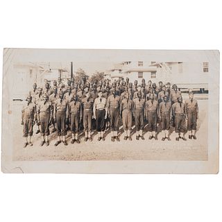 [WORLD WAR II]. A group of 4 photographs and imprints regarding African American soldiers in World War II, comprising:  