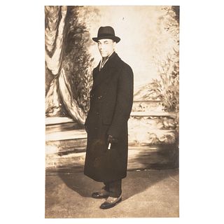 [GARVEY, Marcus (1887-1940)]. Real photo postcard of Garveyite Milton Rich. Buffalo, NY [ca 1920s-40s]. 