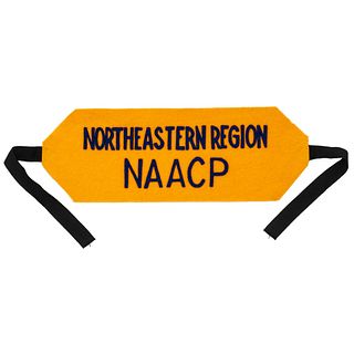 [CIVIL RIGHTS]. Northeastern Region NAACP Arm Band.  