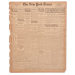 [CIVIL RIGHTS - TULSA RACE RIOTS]. New York Times. Vol. LXX, No. 23,140. New York: 2 June 1921. 