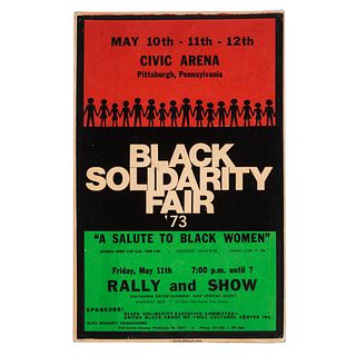 [BLACK POWER]. Black Solidarity Fair '73 / "A Salute to Black Women." [Pittsburgh, PA], n.p., 1973. 