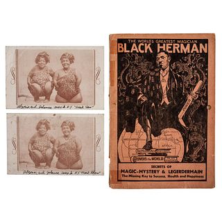[ENTERTAINMENT -- MAGIC]. RUCKER, Benjamin (1889-1934). Black Herman's Secrets of Magic-Mystery & Legerdermain [sic]. New York: Empire Publishing Co.,
