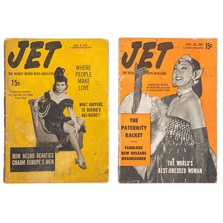 [PERIODICALS] <i>Jet: The Weekly Negro News Magazine</i> [Vol. 1, Number 2]. Chicago: Johnson Publishing Company, 8 November 1951. 