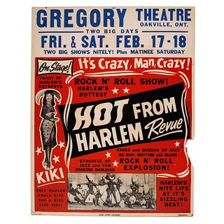 [MUSIC]. Hot from Harlem Revue. Baltimore: Globe Poster, [1956].  