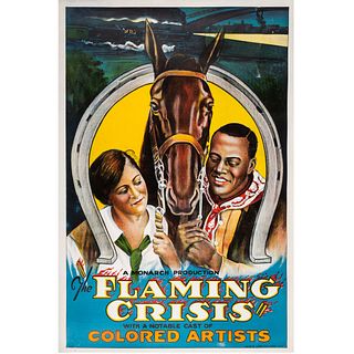 [FILM]. The Flaming Crisis with a Notable Colored Cast. Kansas City, MO: Quigley Litho. Co., [1924]. 