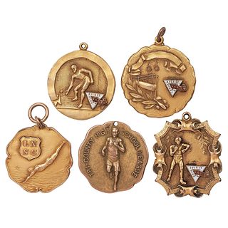 [SPORTS]. A group of sports medals from Harlem, comprising:  