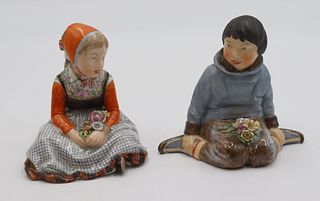 2 Royal Copenhagen Porcelain Figurines