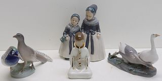 4 Royal Copenhagen Porcelain Figures.