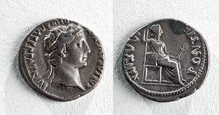 Rare Roman Augustus Silver Denarius - 3.6 g