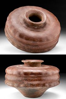 Rare Colima Redware Pottery Jar, Ex Sotheby's
