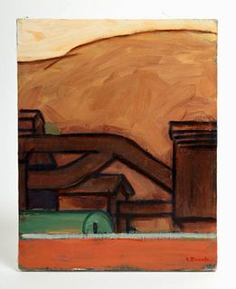 L. Dennis Painting - "Rock Island 1" - 1992