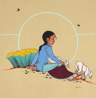 Beatien Yazz, Untitled (Navajo Shepherd Girl)