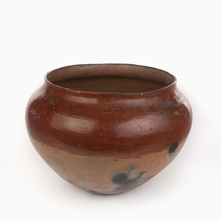 An Ohkay Owingeh [San Juan] Redware Storage Bowl, ca. 1890-1910
