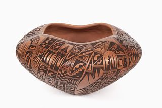 Hopi-Tewa, Antoinette Honie, Storage Bowl