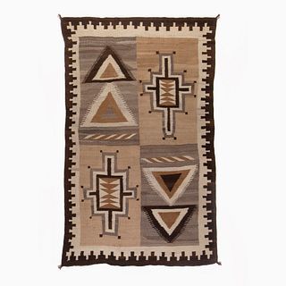 A Navajo Transitional Four-in-One Textile, ca. 1920