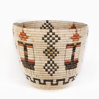A Hopi Coiled Pictorial Basket, ca. 1960