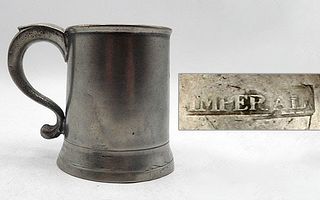 English ½ Pint Pewter Mug