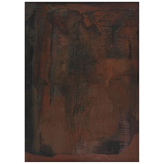 IRMA PALACIOS, Corazón de la tierra, 1985, Unsigned, Acrylic and marble dust on canvas, 55.1 x 39.3" (140 x 100 cm)