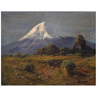 GUILLERMO GÓMEZ MAYORGA, Untitled, Signed, Oil on canvas, 11 x 13.9" (28 x 35.5 cm)