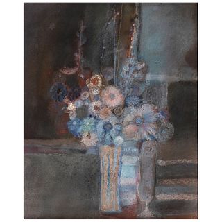 JOY LAVILLE, Untitled, Signed, Pastels on paper, 19.6 x 15.9" (50 x 40.5 cm)