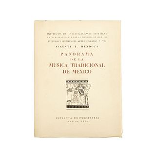 Panorama de la Música Tradicional de México. Mendoza, Vicente T. México: Imprenta Universitaria, 1956.