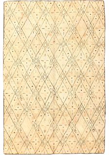 ANTIQUE AMERICAN HOOKED RUG, 9 ft x 6 ft
