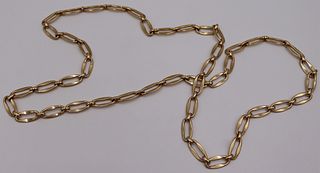 JEWELRY. 14kt Gold Link Necklace.