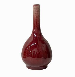 19th Century Chinese Oxblood Porcelain Vase