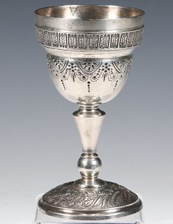 EARLY 20TH C. MEXICAN SILVER GOBLET