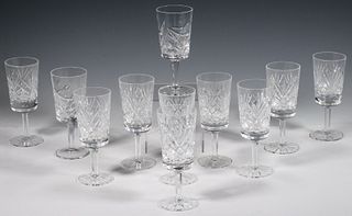 (11 PCS) CAVAN IRISH CRYSTAL WINE GLASSES