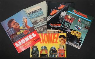 COLLECTION OF LIONEL TRAINS CATALOGS AND PLANS, 1945- 1994