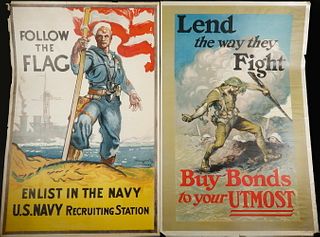 (4) LOOSE WWI LARGE BOND POSTERS